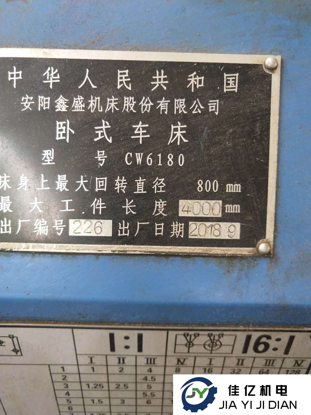 安陽(yáng)鑫盛股份有限公司CW6180 加工長(zhǎng)度4米包試機(jī) 包精度  (圖6)